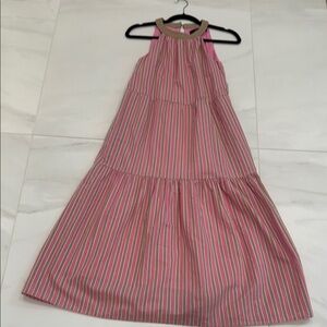 Striped Pink and Tan Zesica Dress